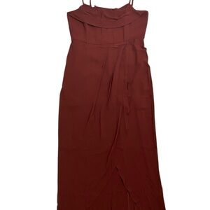 Showpo Strapless Brown Dress